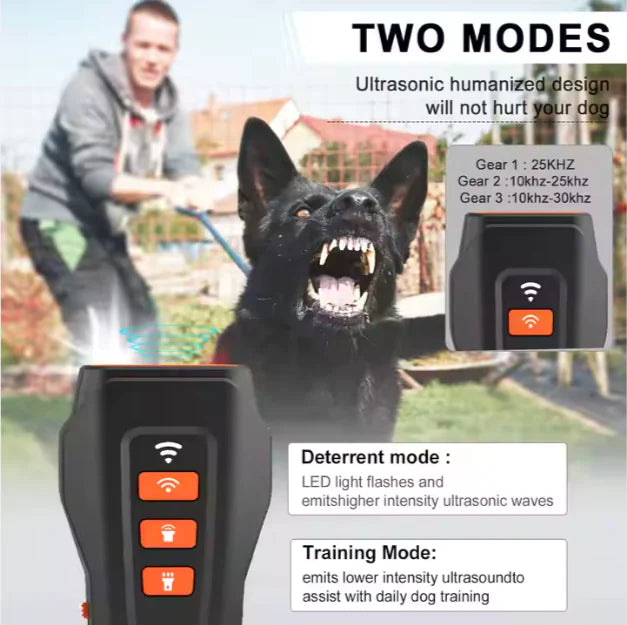 New Rechargeable 3-Mode Sonic & Laser Dog Bark Deterrent Device [Private Listing U2886305]